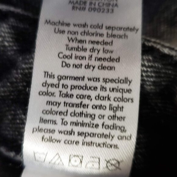 Pacsun High Rise Mom Jeans Stone Washed Grey 23 - Picture 8 of 9